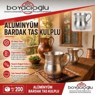 ALÜMİNYÜM BARDAK TAS KULPLU 