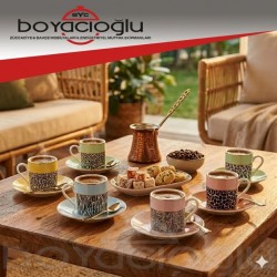 KARACA BALİ 6LI KAHVE FİNCAN TK.