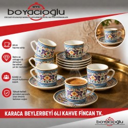 KARACA BEYLERBEYİ 6LI KAHVE FİNCAN TK.