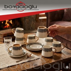 KARACA GLOBE 6LI KAHVE FİNCAN TK