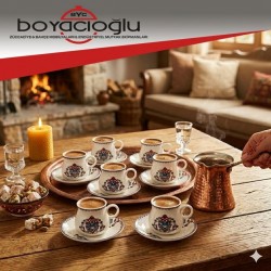 KARACA HATTAT 6LI KAHVE FİNCAN TK