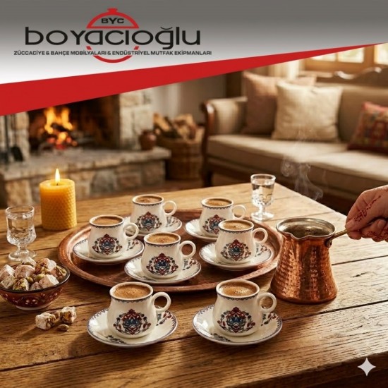 KARACA HATTAT 6LI KAHVE FİNCAN TK