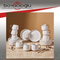 KARACA SATURN 6LI KAHVE FİNCAN TK