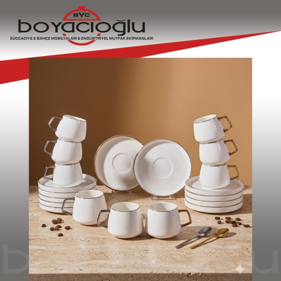 KARACA SATURN 6LI KAHVE FİNCAN TK