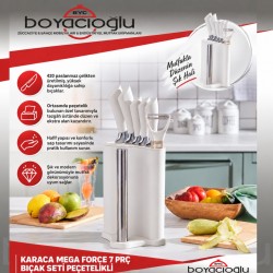 KARACA MEGA FORCE 7 PRÇ BIÇAK SETİ PEÇETELİKLI 