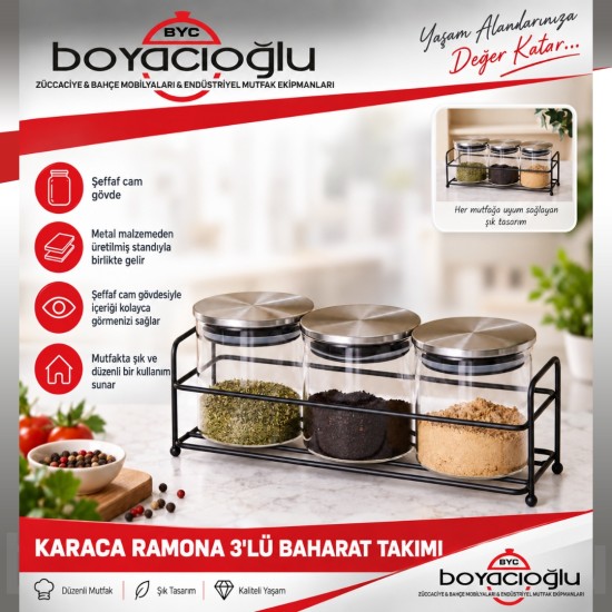 KARACA RAMONA 3'LÜ BAHARAT TAKIMI