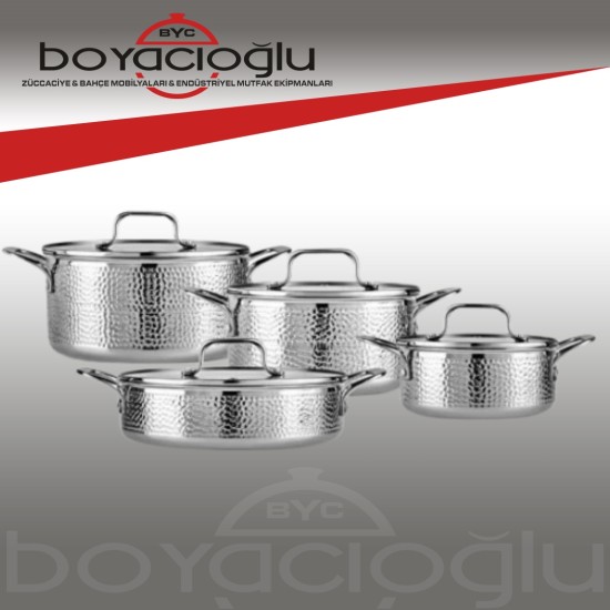 KARACA POWERSTEEL ENZO 8 PAR.TENCERE SET