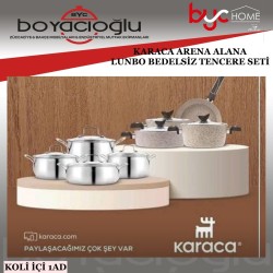 KARACA ARENA ALANA LUNGO BEDELSİZ TENCERE SETİ