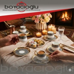 KARACA SUADİYE 6LI KAHVE FİNCAN TK