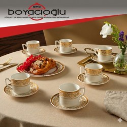 KARACA NUR 6LI KAHVE FİNCAN TK