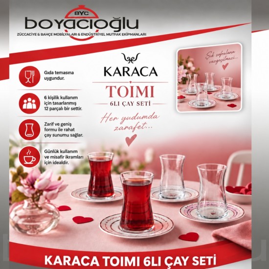 KARACA TOIMI 6LI ÇAY SETİ