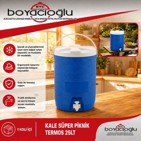 KALE SÜPER PİKNİK TERMOS 25LT 