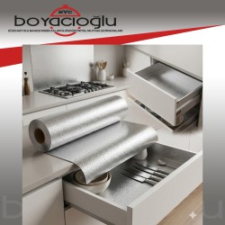 METALİZE ÇOK AMAÇLI RAF ÖRTÜ 45CMX4MT JUMBO-SELEX