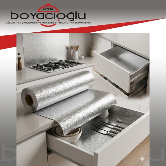 METALİZE ÇOK AMAÇLI RAF ÖRTÜ 45CMX4MT JUMBO-SELEX