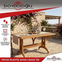 70X120 PLASTİK AYAKLI MASA TİK