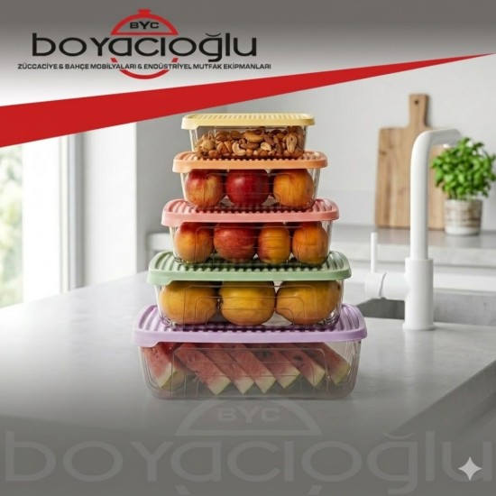 HEREVİN 163333-150 5Lİ SAKLAMA KABI