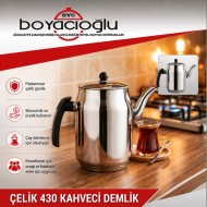 ÇELİK 430 KAHVECİ DEMLİK 3NO
