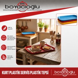 KURT PLASTİK SERVİS PLASTİK TEPSİ 32X44 ABS