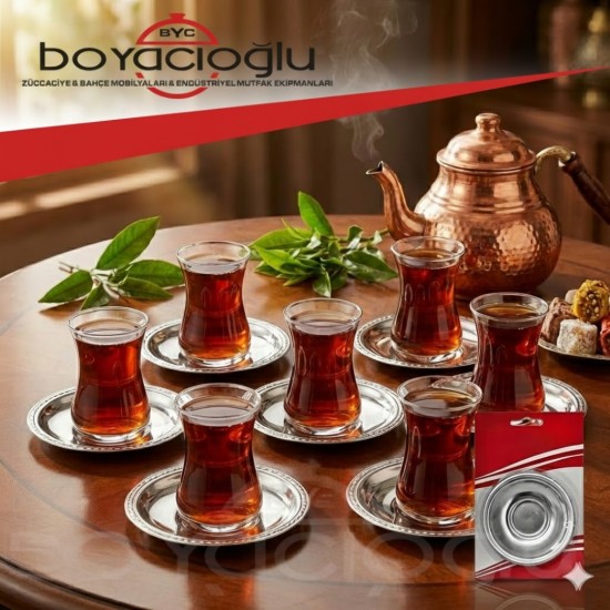 ATLAS METAL ÇAY TABAK 6LI