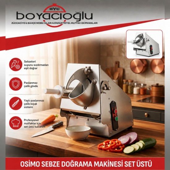 OSİMO SEBZE DOĞRAMA MAKİNESİ SET ÜSTÜ