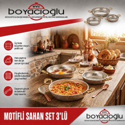 MOTİFLİ SAHAN SET 3LÜ