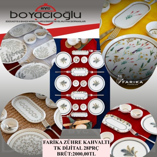 FARİKA ZÜHRE KAHVALTI TK DİJİTAL 28PRÇ