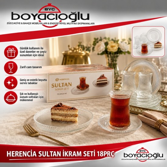 HERENCİA SULTAN İKRAM SETİ 18PRÇ