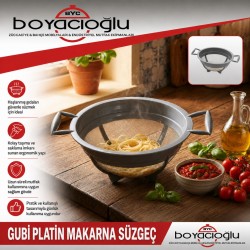 GUBİ PLATİN MAKARNA SÜZGEÇ 27CM