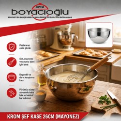 KROM ŞEF KASE 26CM (MAYONEZ)