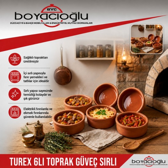 TUREX 6LI TOPRAK GÜVEÇ SIRLI