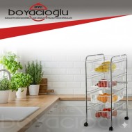 ECE METAL 4 RAFLI SEBZELİK