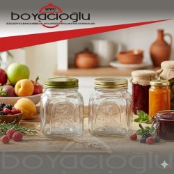 80384 PAŞABAHÇE KAVANOZ METAL KPK.LI DK.(HOMEMADE)  (KL24)