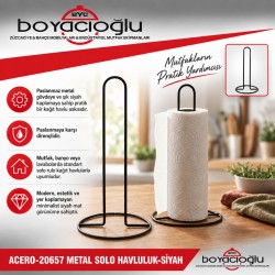 ACERO-20657 METAL SOLO HAVLULUK-SİYAH