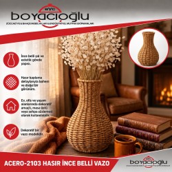 ACERO-2103 HASIR İNCE BELLİ VAZO