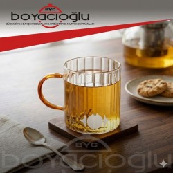 ACERO-30351 RENKLİ KULP LÜX BARDAK 210ML