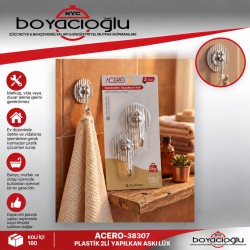 ACERO-38307 PLASTİK 2Lİ YAPILKAN ASKI LÜX