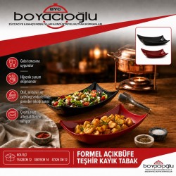 FORMEL AÇIKBÜFE TEŞHİR KAYIK TABAK 38X19CM