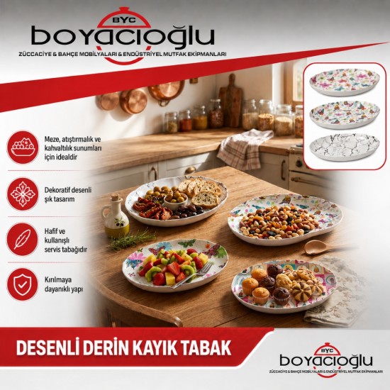 ALB01 DESENLİ DERİN KAYIK TABAK