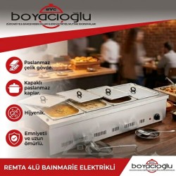 REMTA 4LÜ BAINMARİE ELEKTRİKLİ