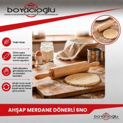 AHŞAP MERDANE DÖNERLİ 6NO