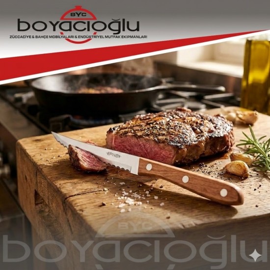 EPİNOX BS-STK STEAK BIÇAK AHŞAP SAPLI