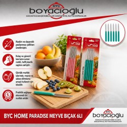 BYC HOME PARADISE MEYVE BIÇAK 6LI