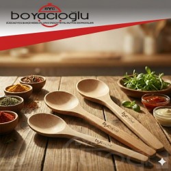 BYC HOME AHŞAP KAŞIK TADIM 32CM 