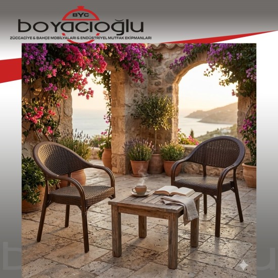 BYC HOME BAMBU KOLTUK-KAHVE