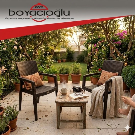 BYC HOME BREEZE RATTAN KOLTUK-KAHVE
