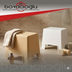 ÇELİKAYNA CA-481 LÜX BANYO TABURESİ NATUREL BÜYÜK