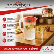 DALLAS YUVARLAK PLASTİK SÜRAHİ