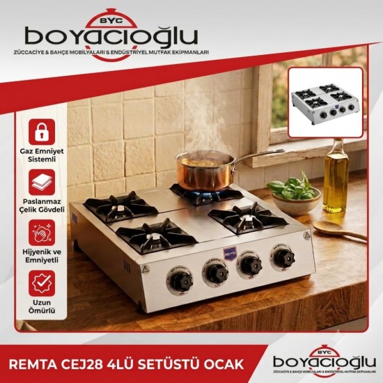 REMTA CEJ28 4LÜ SETÜSTÜ OCAK