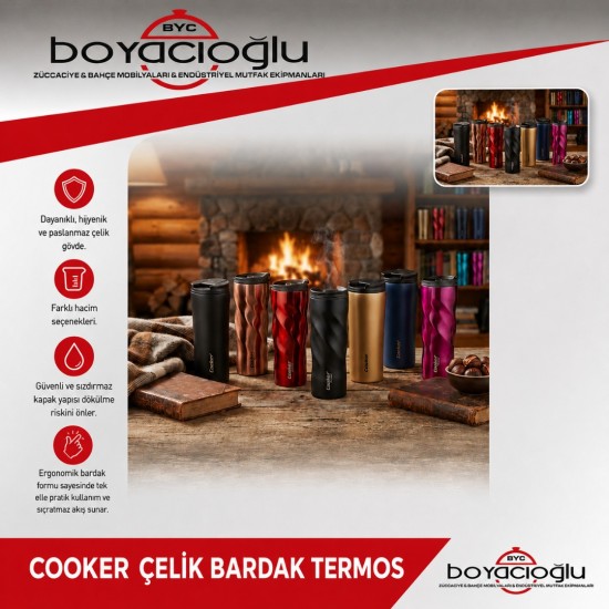 COOKER CKR2101 ÇELİK BARDAK TERMOS 300ML