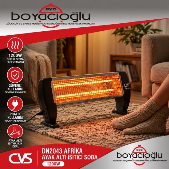 CVS DN2043 AFRİKA AYAK ALTI ISITICI SOBA 1200W